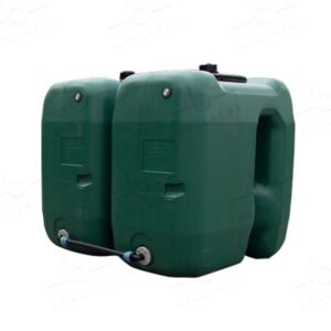 2 gekoppelde tanks van 1000l