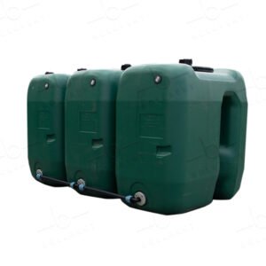 3 gekoppelde tanks van 1000l