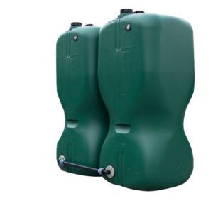 2 gekoppelde tanks van 750l