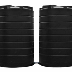 Bovengrondse Ronde Watertank - 2 x 15000 liter - gekoppeld (Ø 2,40 m)