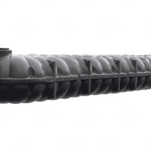 Platte kunststof regenwatertank - 20.000 liter