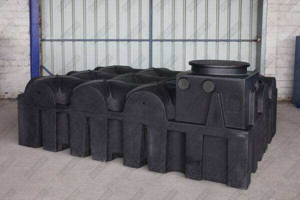 Ultraplatte kunststof infiltratietank - 5000 liter