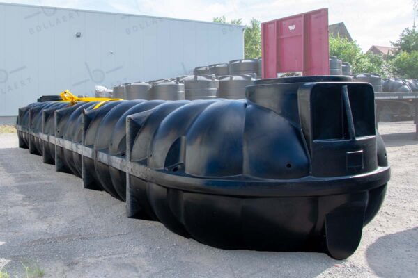 Platte kunststof regenwatertank - 20.000 liter