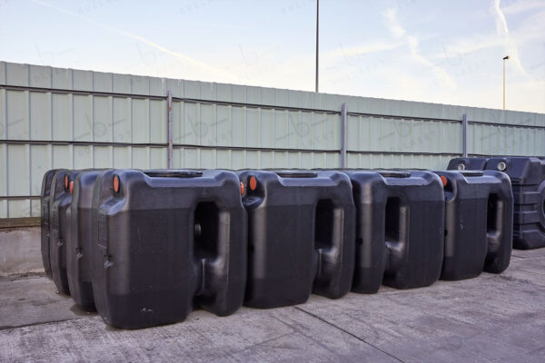 Ondergrondse rechthoekige watertank in kunststof van 1000 liter