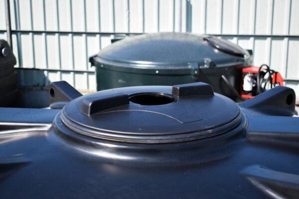 Bovengrondse Ronde Watertank - 2000 liter (Ø 1,20 m)