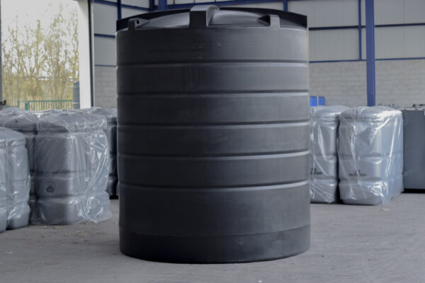 Bovengrondse Ronde Watertank - 2 x 12000 liter - gekoppeld (Ø 2,4 m)