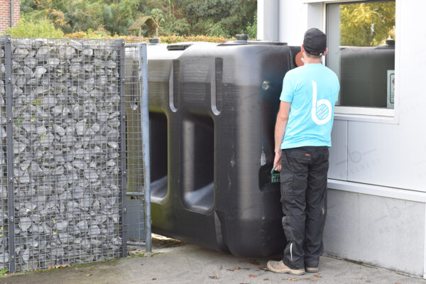 Ondergrondse rechthoekige septic tank in kunststof van 3000 liter