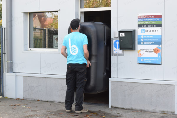 Ondergrondse rechthoekige septic tank in kunststof van 1500 liter