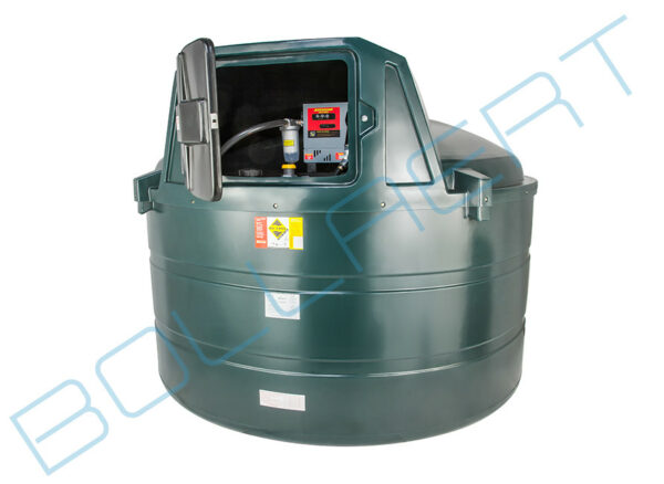 5000 liter kunststof dieseltank met dieselpomp (220V) - in pompkast