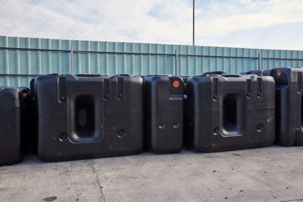 Ondergrondse rechthoekige septic tank in kunststof van 1500 liter