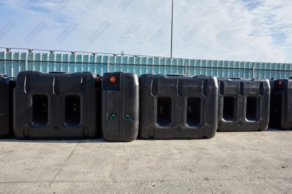 Ondergrondse rechthoekige septic tank in kunststof van 2000 liter