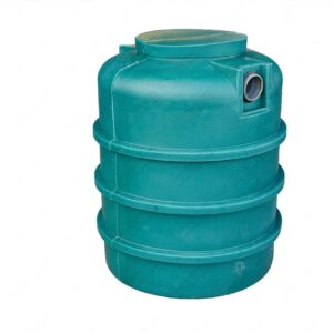 Ondergrondse ronde septic tank in kunststof van 1000 liter