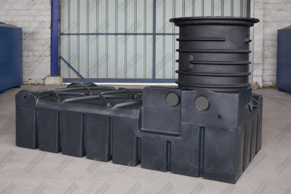 Ultraplatte kunststof septic tank - 1500 liter