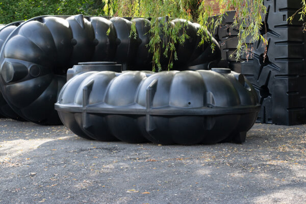 Platte kunststof septic tank - 5.000 liter