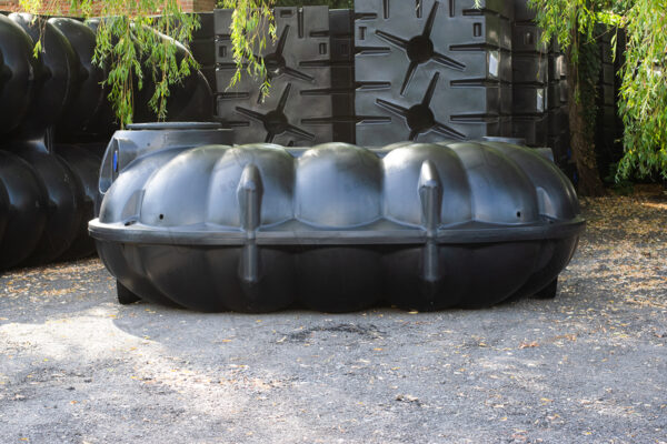 Platte kunststof septic tank - 5.000 liter