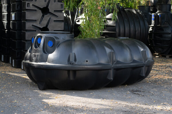 Platte kunststof septic tank - 5.000 liter