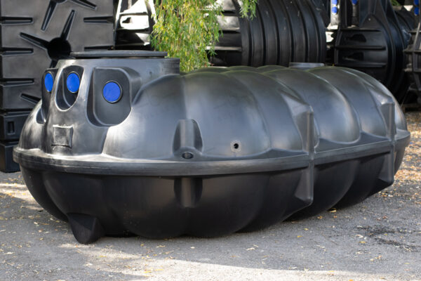 Platte kunststof septic tank - 5.000 liter