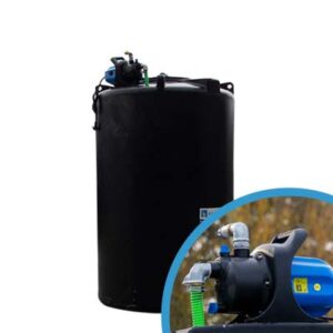 Bovengrondse Ronde Watertank - Met pomp - 2000 liter