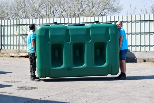 Bovengrondse Rechthoekige Watertank - Koppelbaar - 3000 liter