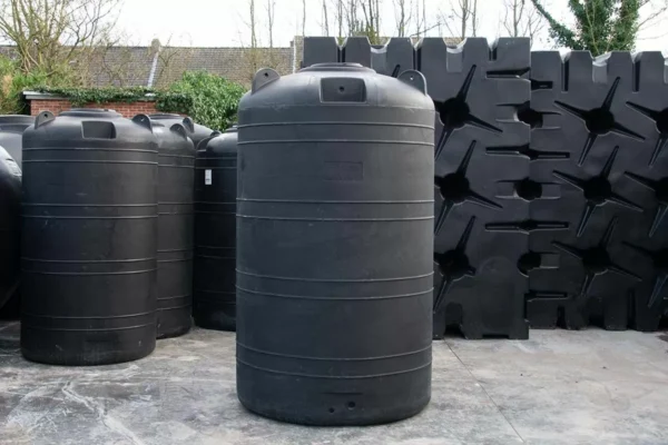 Bovengrondse Ronde Watertank - 3000 liter (Ø 1,35 m)