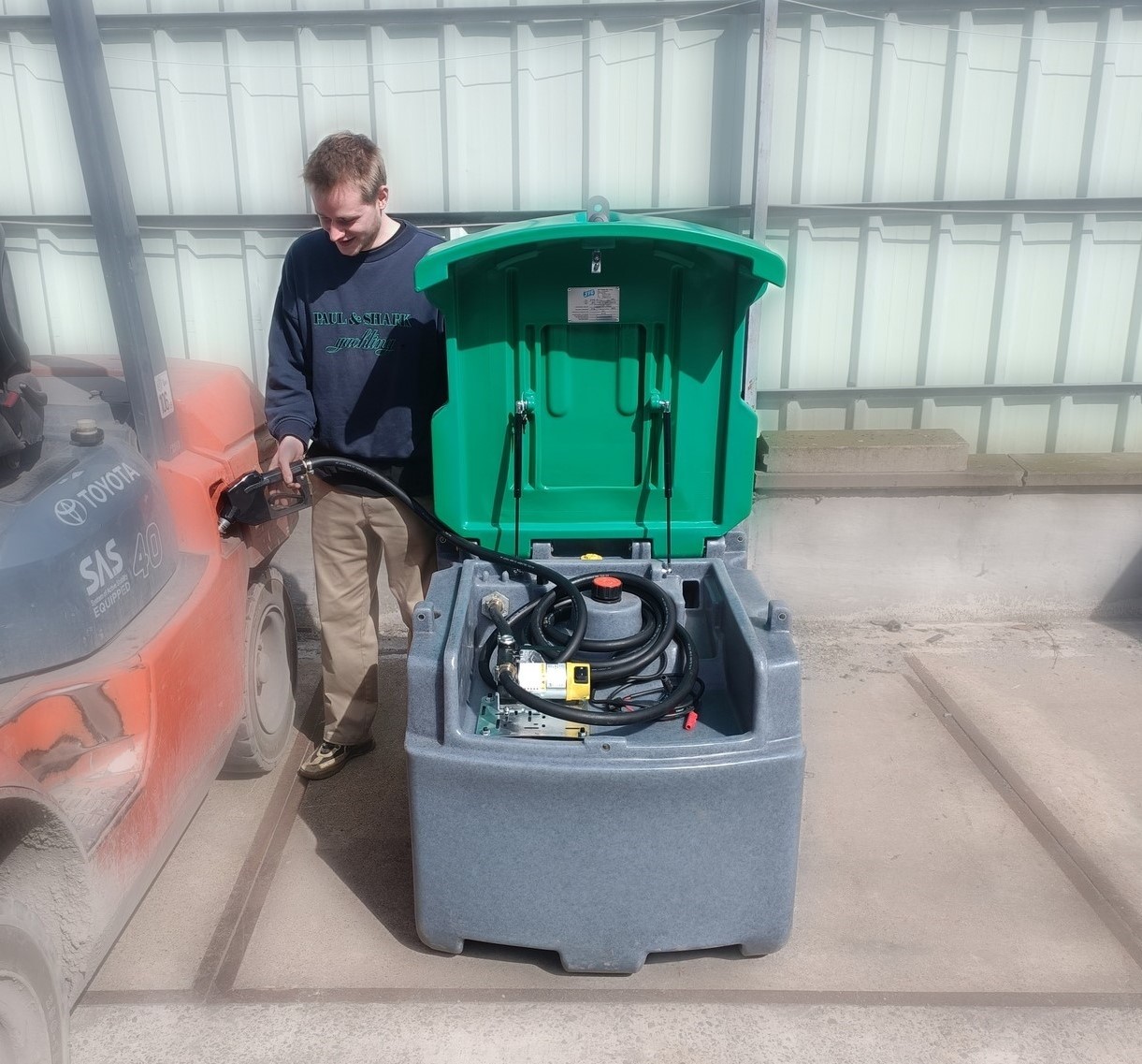 Mobiele werftank