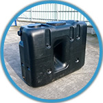 rechthoekige ondergrondse regenwatertank