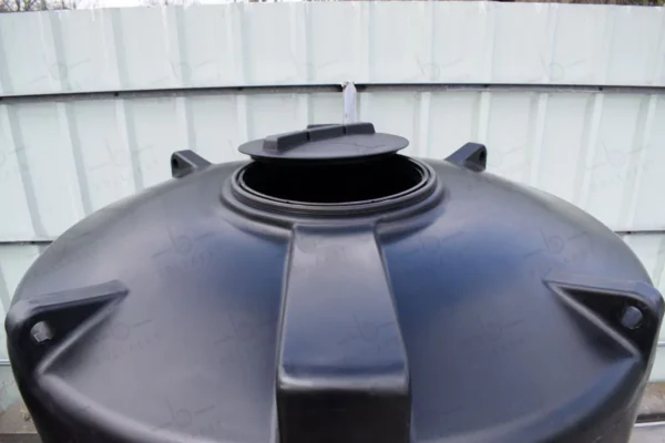 Bovengrondse Ronde Watertank - 2 x 3000 liter - gekoppeld (Ø 1,40 m)