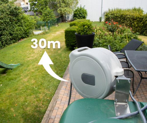 Bovengrondse Rechthoekige Watertank – 3000 liter-slanghaspel tot 30m