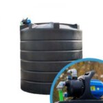 Bovengrondse Ronde Watertank - Met pomp - 10000 liter (Ø 2,40 m)