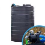 Bovengrondse Ronde Watertank - Met pomp - 15000 liter (Ø 2,40 m)