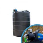 Bovengrondse Ronde Watertank - Met pomp - 6000 liter (Ø 1,90 m)