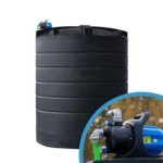 Bovengrondse Ronde Watertank - Met pomp - 12000 liter (Ø 2,40 m)