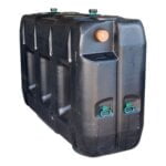 Ondergrondse rechthoekige septic tank in kunststof van 3000 liter