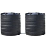 Bovengrondse Ronde Watertank - 2 x 10000 liter - gekoppeld (Ø 2,40 m)