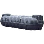 Platte kunststof regenwatertank - 10.000 liter