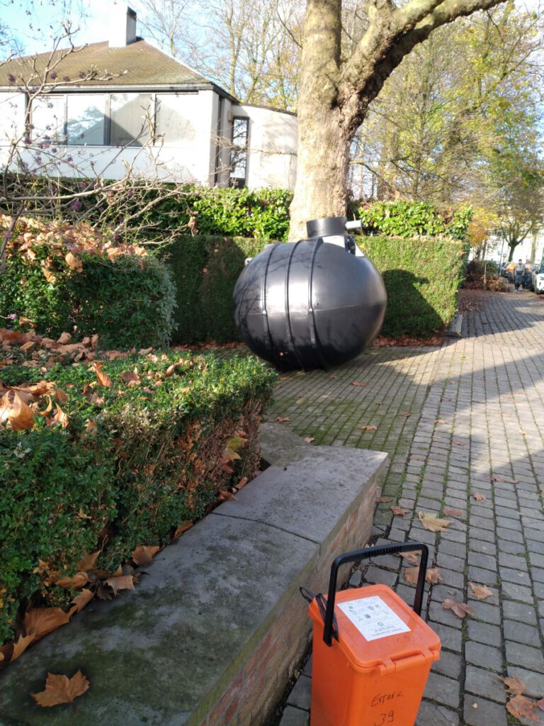 Ondergrondse regenwatertank Tilburg